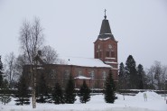 Talvinen Kalajoen kirkko..